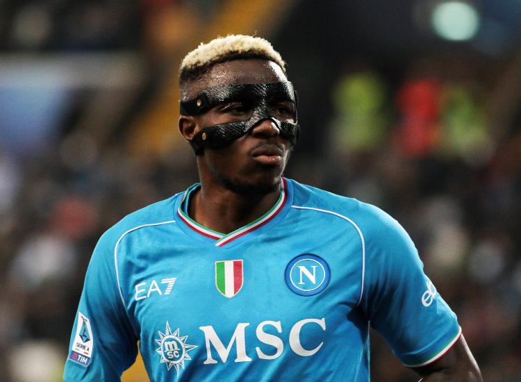 Victor Osimhen con la maglia del Napoli - fonte Lapresse - mondosportivo.it