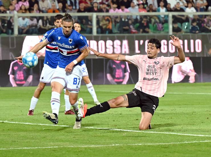 La partita tra Palermo e Sampdoria è gratis - fonte Lapresse - mondosportivo.it