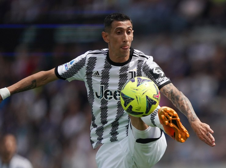 Angel Di Maria con la maglia della Juventus - fonte Lapresse - mondosportivo.it