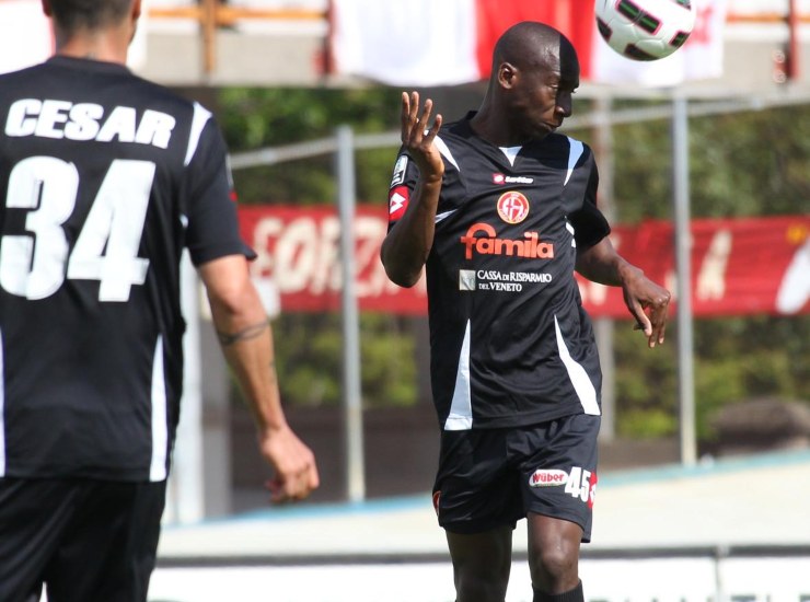 Ousmane Dramé con la maglia del Padova - fonte Lapresse - mondosportivo.it