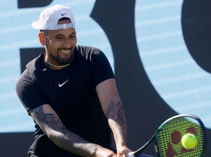 L'infortunio di Nick Kyrgios - fonte Ansa Foto - mondosportivo.it