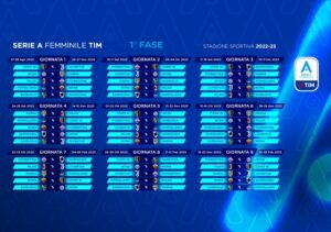 calendario serie a Femminile 2022 2023